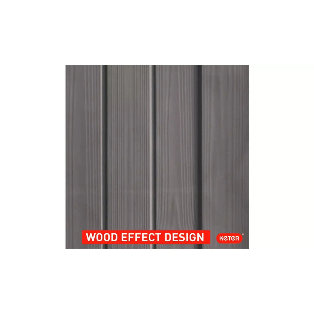 Keter 4×6 Factor Heavy Duty Plastic Garden Shed – Beige