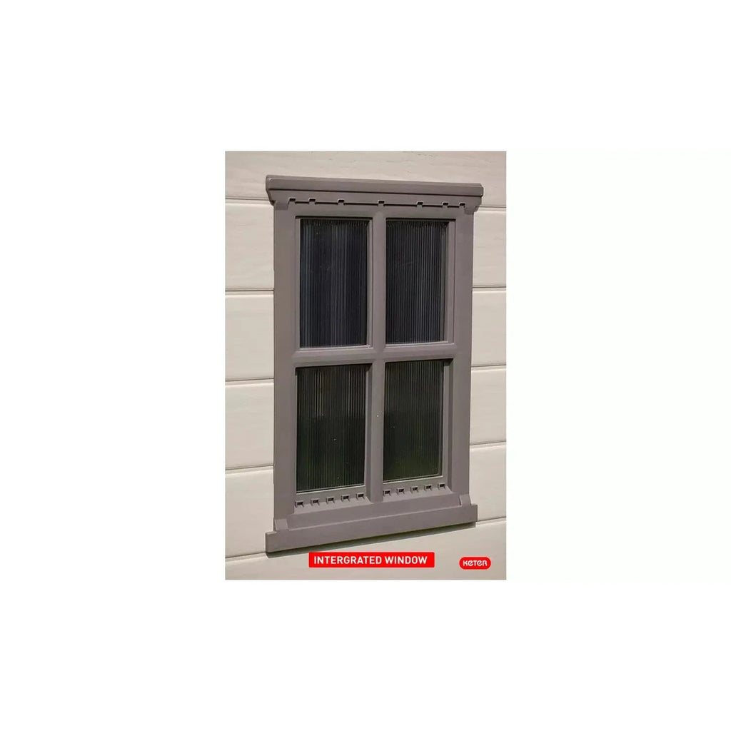 Keter 4×6 Factor Heavy Duty Plastic Garden Shed – Beige